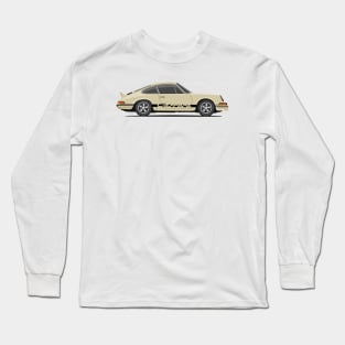 supercar 911 carrera rs turbo 1972 side cream Long Sleeve T-Shirt